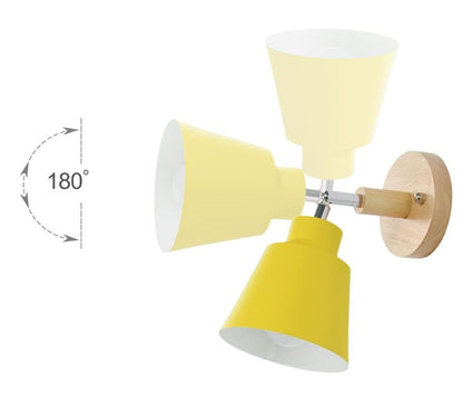 Rotating Wall Lamp with Pull Switch – Adjustable Modern Light Fixture for Bedroom & Living Room