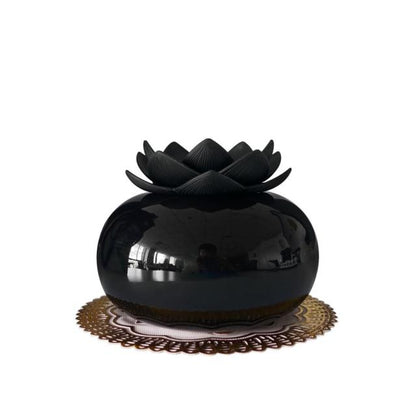 Lotiscent | Ceramic Lotus Aroma Humidifier – Ultrasonic Essential Oil Diffuser for Relaxation & Wellness