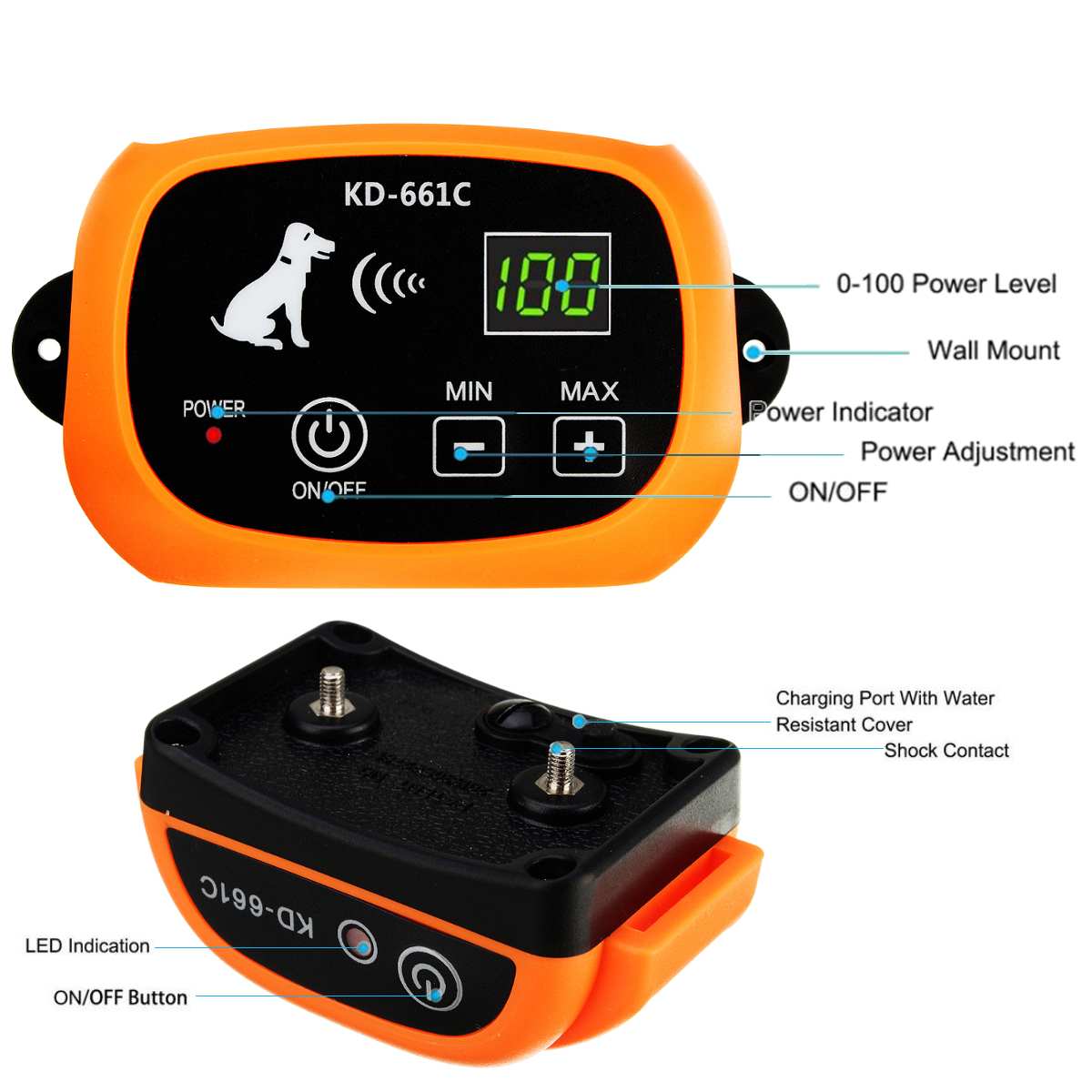 Wireless Dog Fence System – Waterproof & Adjustable Pet Containment