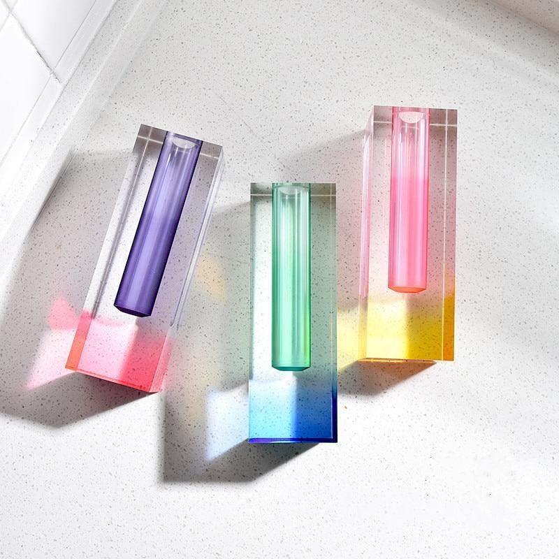 Crystalix | Modern Acrylic Prism Vase – Sleek Geometric Design for Contemporary Floral & Interior Decor