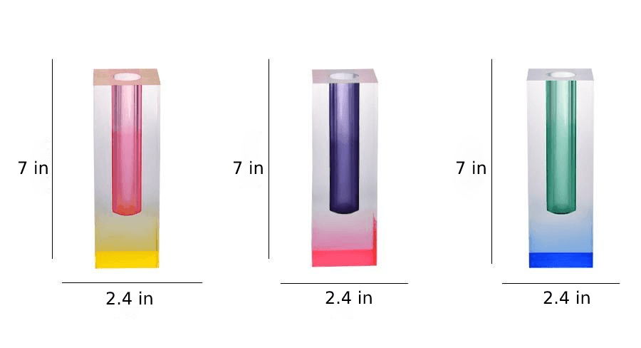 Crystalix | Modern Acrylic Prism Vase – Sleek Geometric Design for Contemporary Floral & Interior Decor