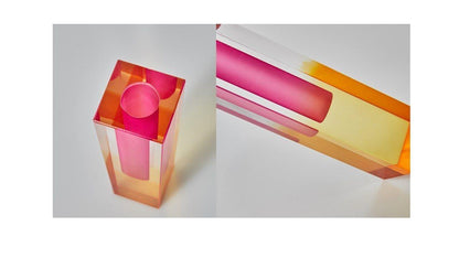 Crystalix | Modern Acrylic Prism Vase – Sleek Geometric Design for Contemporary Floral & Interior Decor