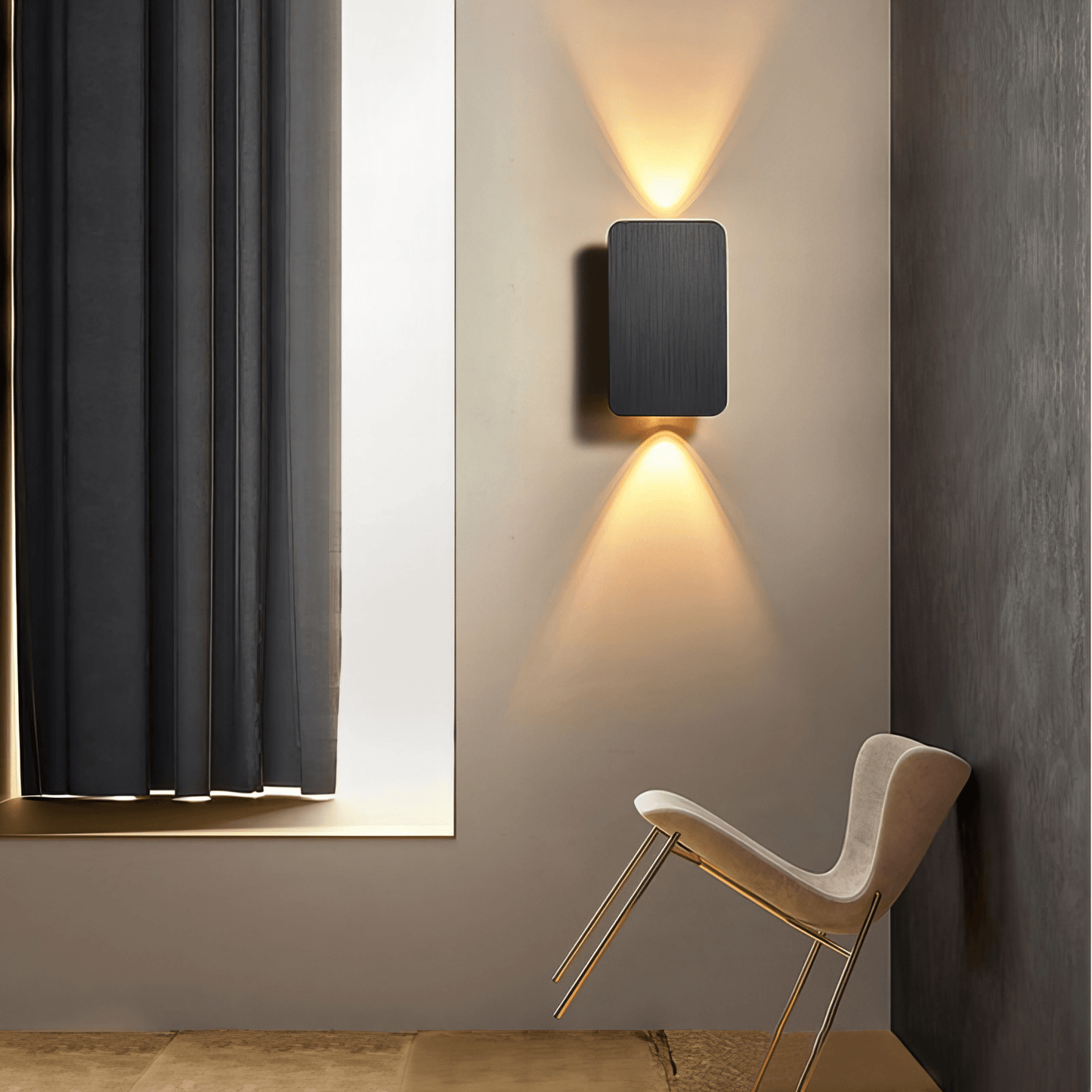 Radiara – Minimalist Wooden LED Wall Light with Adjustable Lighting