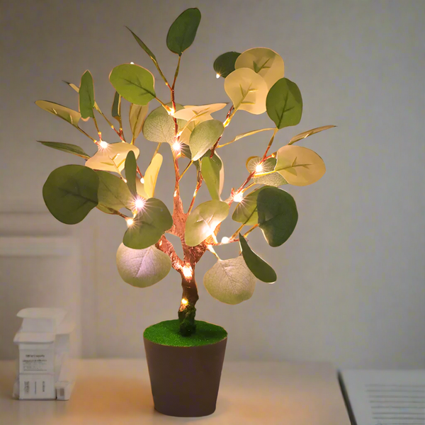 LED Tree Branch Lamp – Warm White Decorative USB Night Light for Bedroom or Living Room