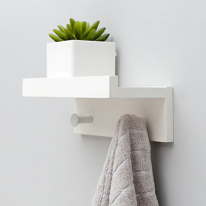 Smash Wall Shelf with Hooks – Multifunctional Wooden Storage Rack for Any Room