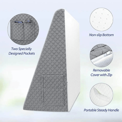 SuPillow – Triangular Wedge Pillow for Acid Reflux, Post-Surgery & Sleep Support