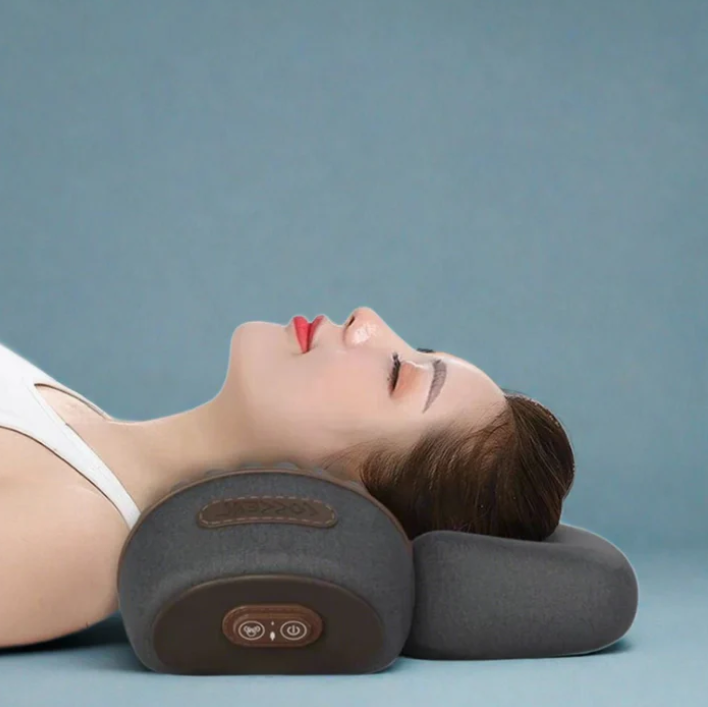 NeckEase Orthopedic Therapy Pillow – Memory Foam Neck & Spine Support for Pain Relief & Better Sleep