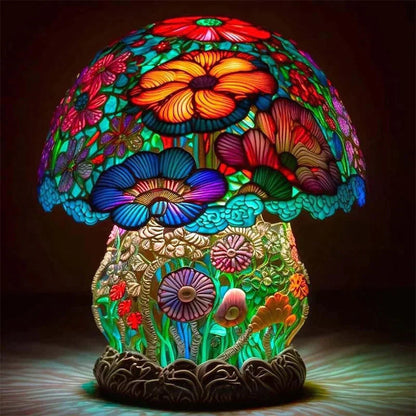 Stained Glass Art Table Lamp – Elegant Decorative Lighting