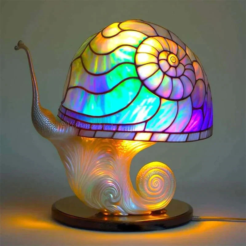 Stained Glass Art Table Lamp – Elegant Decorative Lighting
