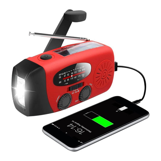 All-in-One Emergency Radio with Solar Power & Power Bank – Be Prepared Anytime, Anywhere
