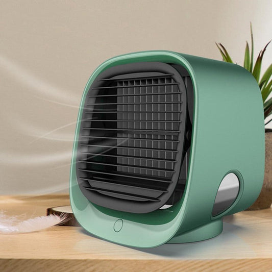 2-in-1 Air Cooler & Humidifier – USB-Powered Mini Air Conditioner for Home & Office